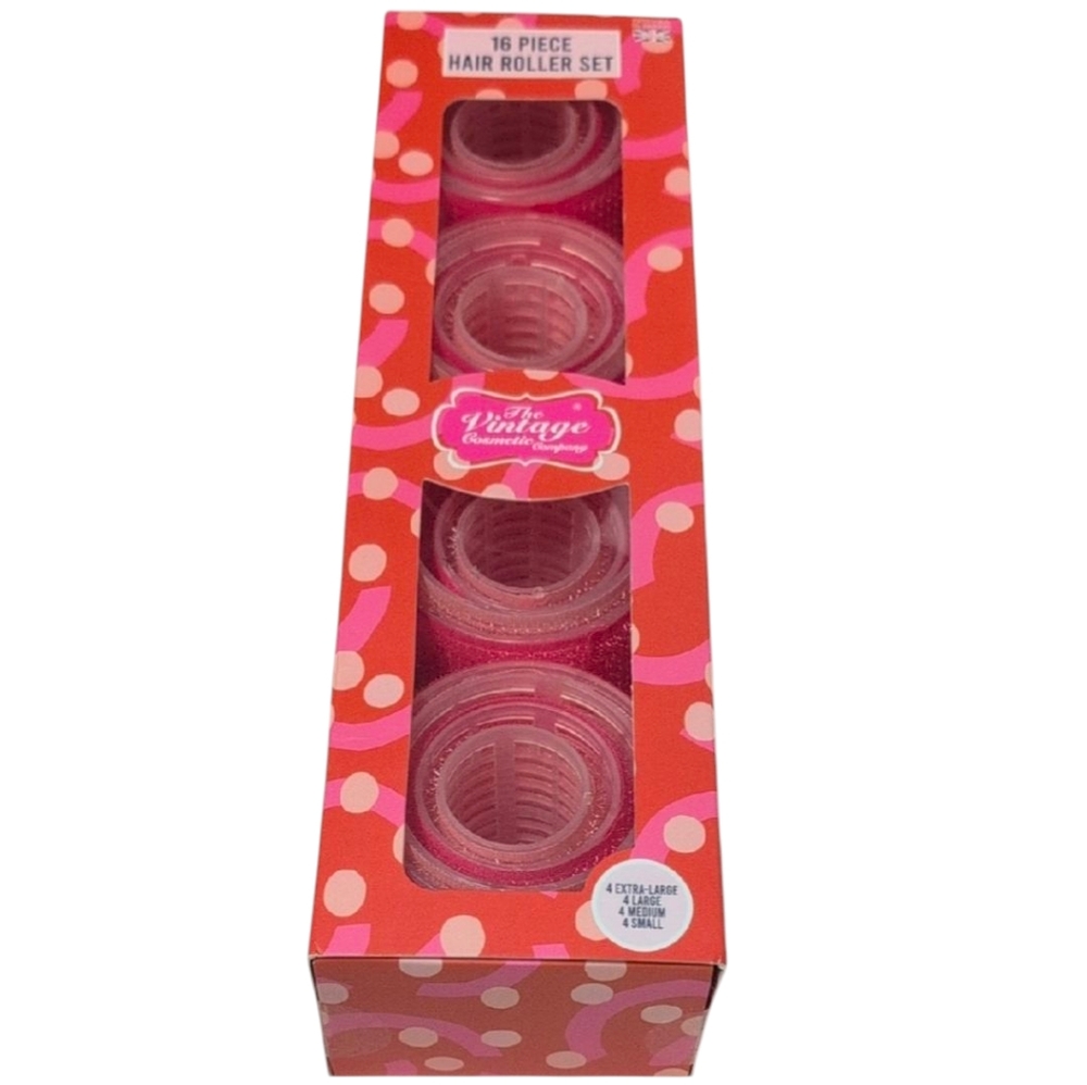 Vintage Cosmetic Company 16 Piece Velcro Roller Set